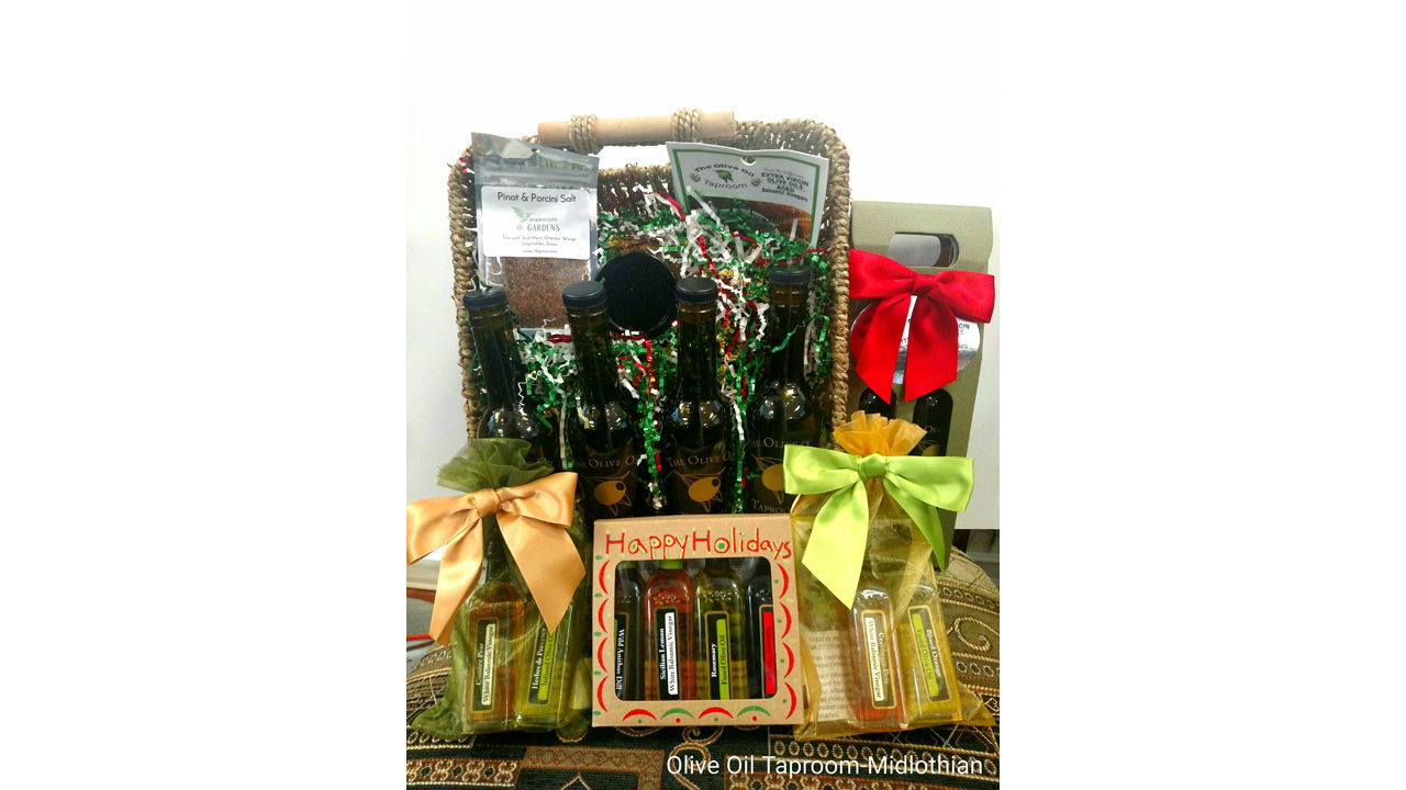 Olive oil gift baskets